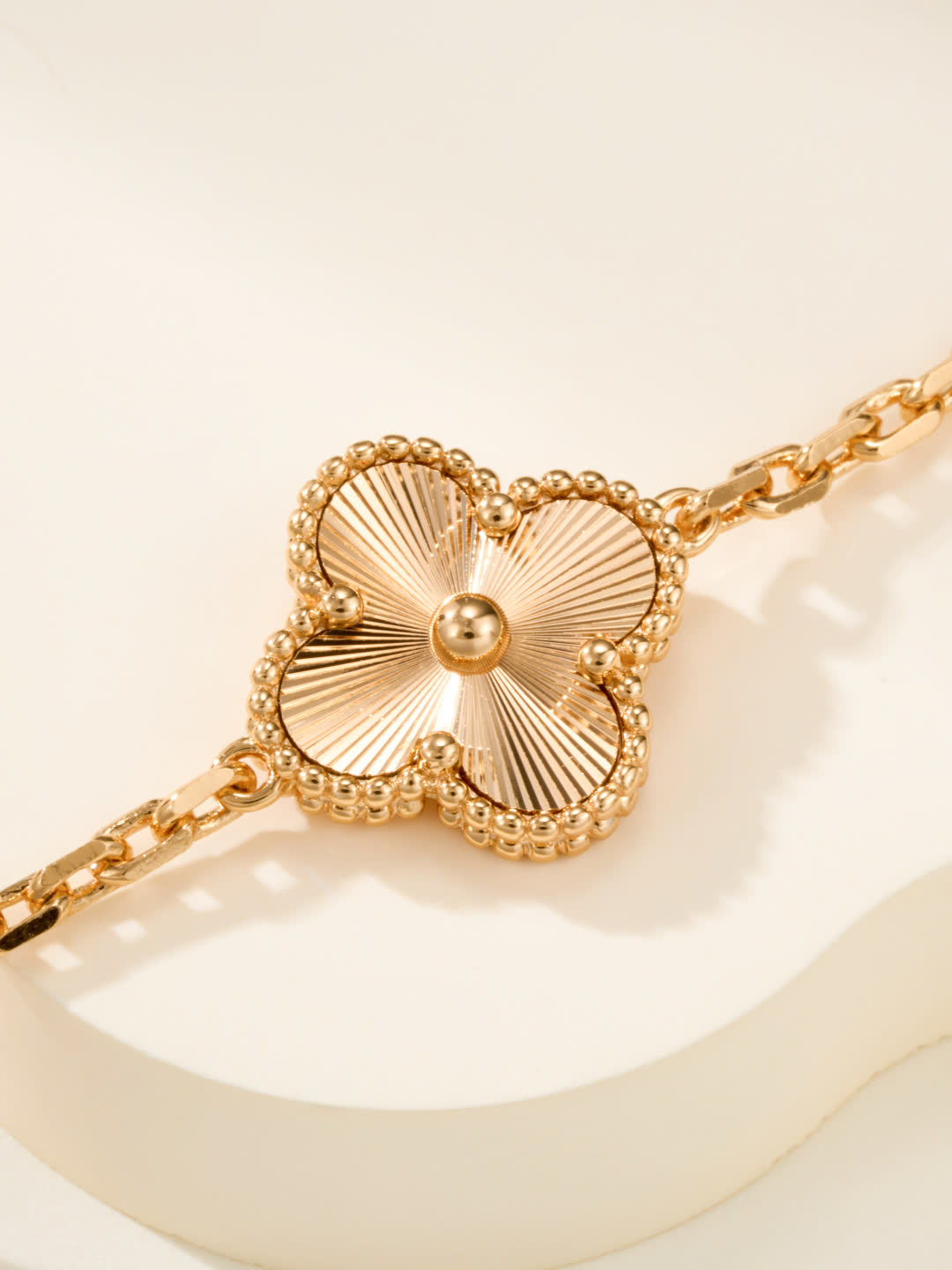 Van Cleef & Arpels Alhambra Gold Bracelet with Mother-of-Pearl